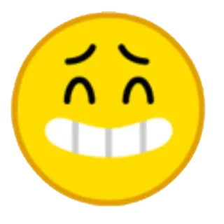 😄 53328ad2 Emoji, Visage, Sourire, Joyeux, Jaune telegram sticker