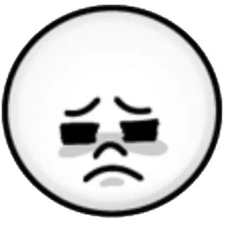 😔 6d7948d9 emoji, triste, pleurer, contrarié telegram sticker