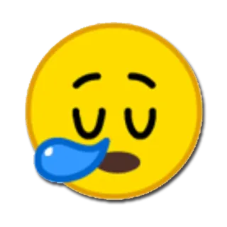 😪 8095d52e Emoji, Sommeil, Fatigué, Assoupi, Dormir, Épuisé telegram sticker