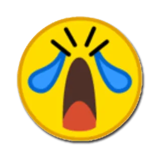 😪 ec4afc3e Emoji, pleurer, visage, triste, larmes telegram sticker