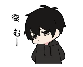 😗 7dd793a9 むー Аниме, Чиби, Манга, Милый, Персонаж, Японский, Эмодзи, Стикер telegram sticker