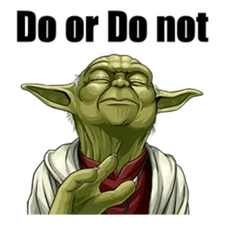 Star Wars - Yoda  (LINE) telegram stickers