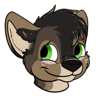 😊 db53f67d Furry, Anthro, Animale, Carino, Kawaii, Sorriso telegram sticker