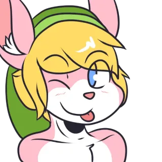😉 077b4e78 furry, antro, cartone animato, personaggio, sorridente, felice telegram sticker