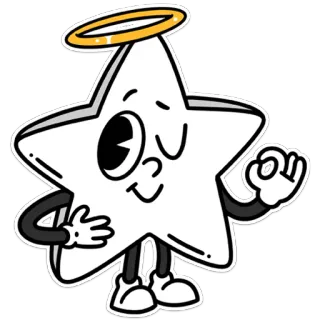 😉 988b35cd stern, engel, cartoon, kawaii, sticker, süß, maskottchen telegram sticker