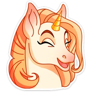 ☺️ 914a405d licorne, fantaisie, animal, cheval, magie, mignon telegram sticker
