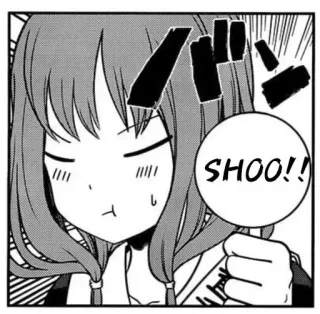 😤 2d2ffe49 SHOO!! อนิเมะผู้หญิง, ชู่ว, เครื่องหมายอัศเจรีย์, มังงะ, อนิเมะ telegram sticker