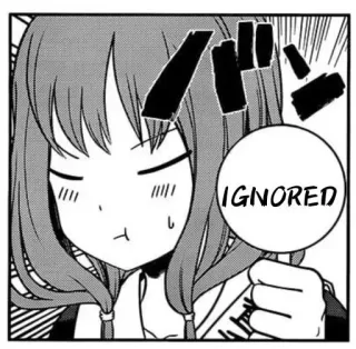 😤 f5102199 IGNORED อนิเมะ, มังงะ, ไม่สนใจ, ผู้หญิง, การ์ตูน, ฟอง telegram sticker