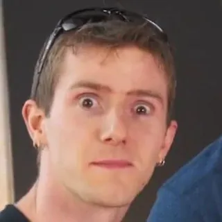 😨 1b36dc79 pessoa, homem, rosto, retrato, meme telegram sticker