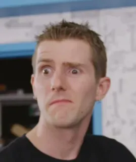 🤨 bfaf77b5 homem, rosto, expressão, surpreso, chocado telegram sticker