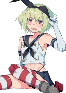 😊 4f707a61 anime, manga, character, sailor uniform, artwork telegram sticker