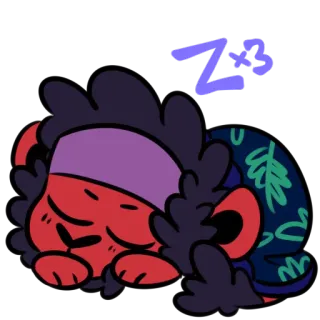 😴 bee30cb2 Zzz сон, мультфильм, сонный, уставший, zzz, расслабление telegram sticker