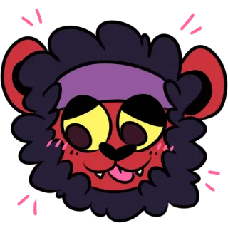 ☺️ d5c1aa71 лев, мультфильм, животное, милый, смешной, стикер telegram sticker