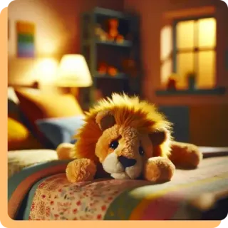 😇 5781d989 león, peluche, juguete de peluche, dormitorio, juguete para niños, animal, lindo, suave telegram sticker
