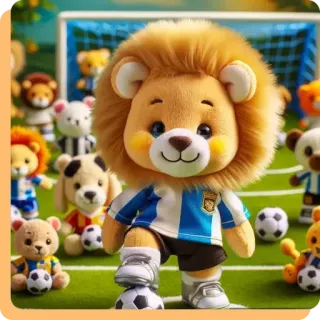 ❤️ 6bd16c70 león, fútbol, fútbol, animal, deportes, juguete, mascota, lindo telegram sticker