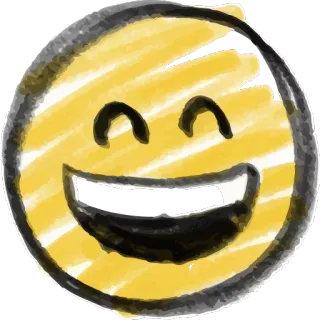 😄 d35e0517 อีโมจิ, หน้ายิ้ม, มีความสุข, สีเหลือง, การ์ตูน telegram sticker