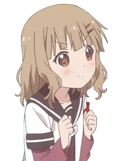 😊 76ef790e Anime, Chica, Lindo, Dibujos animados, Uniforme escolar whatsapp sticker