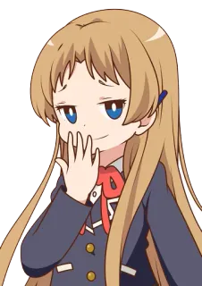 😂 b8a6b605 anime, chica, arrogante, kawaii, linda, uniforme escolar whatsapp sticker