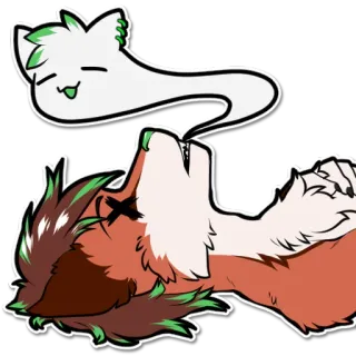 👻 31551280 животное, кошка, призрак, мертвый, грустный, милый telegram sticker