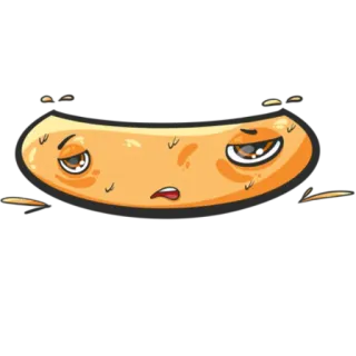 🥱 25782d1d Мультфильм, Уставший, Сонный, Измученный, Смешной, Персонаж telegram sticker