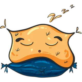 😴 f3d2af8f подушка, сон, zzz, мечты, милый, мультик telegram sticker