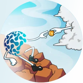 🔝 6cff0fc6 硬币, 捐赠, 云, 山, 卡通, 慈善, 慷慨 telegram sticker