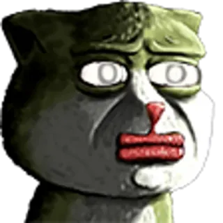 😐 03eb0b60 고양이, 웃긴, 밈, 동물, 표정, 미친, 무서운 telegram sticker