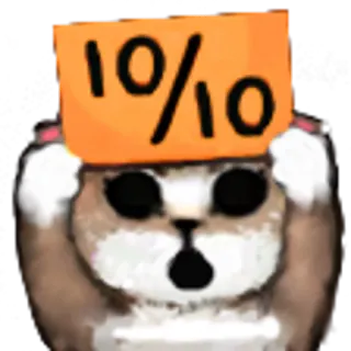 😌 37e90414 10/10 평가, 동물, 완벽한, 점수, 귀여운, 개 telegram sticker