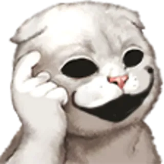 💡 42180166 고양이, 밈, 동물, 스티커, 생각, 웃긴 telegram sticker