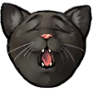 🤤 e79f2b67 고양이, 하품, 동물, 애완 동물, 귀여운, 밈 telegram sticker