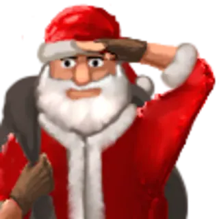🎅 4406b94c Kerstman, Kerstmis, Groet, Vakantie, Feestelijk telegram sticker