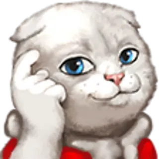 🤔 72592c7f kat, denkend, schattig, dier, sticker telegram sticker