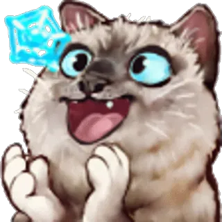 👏 83f5aa3a kat, schattig, dier, sticker, grappig, blij, geanimeerd telegram sticker