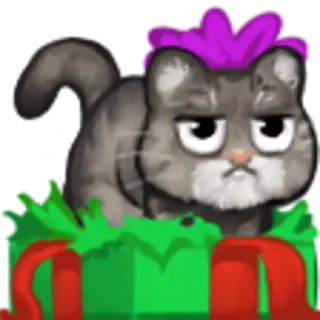 🐱 b83c47eb kat, dier, sticker, cadeau, huisdier, schattig, grappig telegram sticker