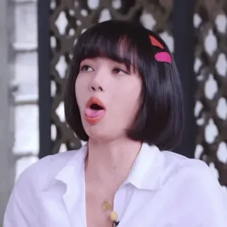 ✨ 9f5074a4 Lisa Лиса, K-Pop, певица, Blackpink, мем telegram sticker