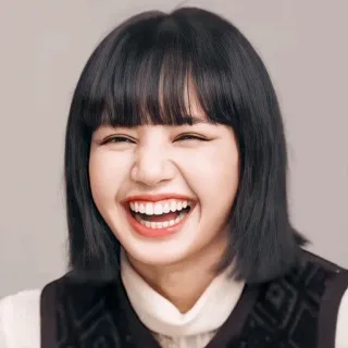 ✨ c9e12314 Lisa K-pop, певец, айдол, улыбка, счастливый, человек, женщина telegram sticker