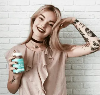 🐼 cd193c6d Vitamatic Hair Gummies hair gummies, vitamins, beauty, hair care, supplements, nutrition telegram sticker