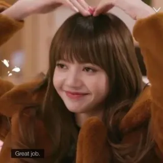 😊 c4ee7076 Lisa Great job. kpop, idol, lisa, bravo, cuore telegram sticker