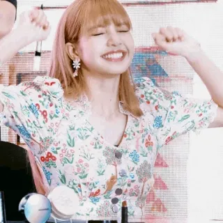 🥂 0342f93b Lisa женщина, человек, знаменитость, улыбка, радость telegram sticker