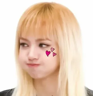 🥂 52c63e69 Lisa Лиса, K-pop, айдол, милая, сердце, певица, артист telegram sticker