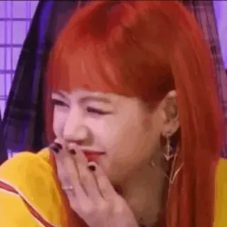 🥂 d7df8a6e женщина, K-pop, певица, человек, девушка, смеющаяся telegram sticker