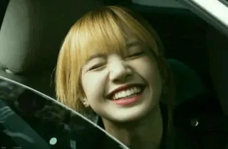 😁 7197686a 人, 女人, 微笑, 汽车 whatsapp sticker