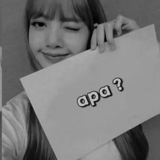 🔞 01389225 apa? apa, Indonésien, question, signe, portrait, fille, selfie telegram sticker