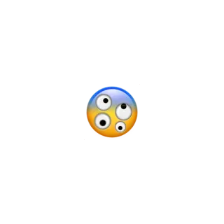 😨 1ab40701 Émoji, Yeux, Fou, Drôle, Dessin animé, Autocollant telegram sticker