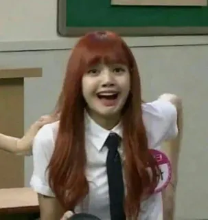 🐊 aaa19d87 Lisa femme, portrait, personne, femme, célébrité, kpop, chanteuse, uniforme scolaire whatsapp sticker