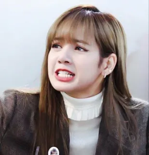 🐊 da9c8a0d Lisa kpop, lisa, blackpink, idol, tête drôle, grimace whatsapp sticker
