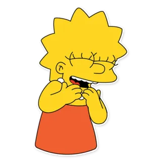 Lisa Simpson telegram stickers