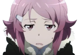 😰 c2d15991 Silica Sword Art Online Anime, Personaje, Silica, Sword Art Online, Triste, Pelo Rosa, Llorando whatsapp sticker