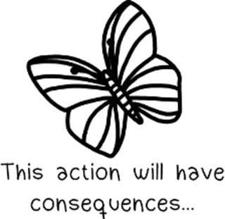 🐛 ed22bbf8 나비, 자연, 곤충, 흰색, 검은색 telegram sticker