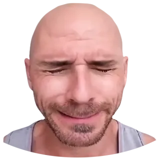 😖 14be306c Johnny Sins đàn ông, hói, người lớn, diễn viên, biểu cảm khuôn mặt telegram sticker